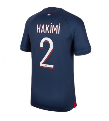 Maillot de foot Paris Saint-Germain Achraf Hakimi #2 Domicile 2023-24 Manches Courte
